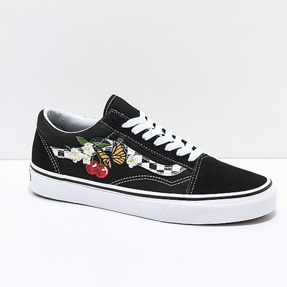 floral vans old skool shoes